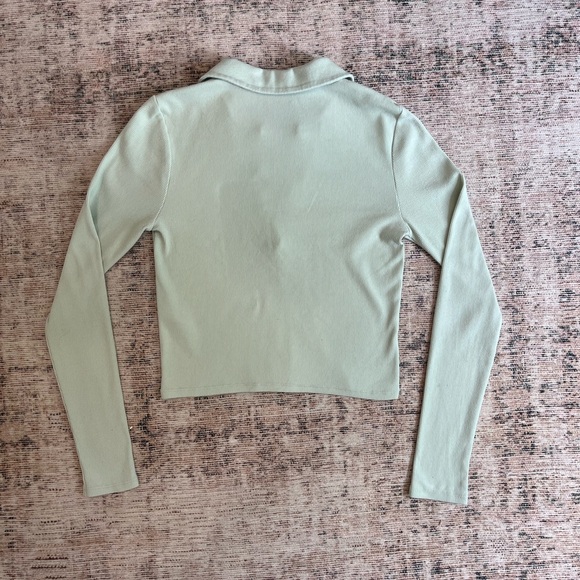 Abercrombie & Fitch Soft Rib Longsleeve Polo - Picture 9 of 9